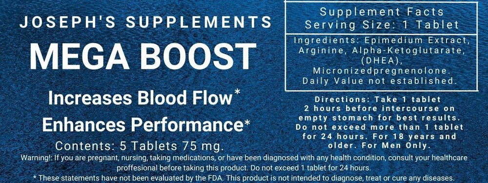 Mega Boost - All Natural Supplement for Male Libido